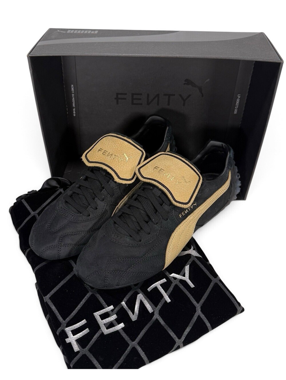FENTY x PUMA Avanti LS Rihanna Sneakers 404779 01 BLACK Brown Women's Size 6.5